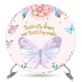 Papillon Bisous Et Souhaits Floral Anniversaire Toile De Fond